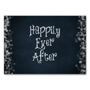 Happily Ever After Quote Large Business Cards (Pack Of 100)