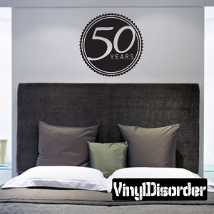 50 years Celebrations Vinyl Wall Decal Mural Quotes Words ...