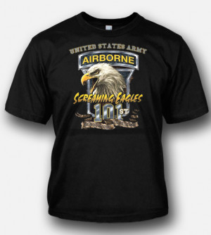 ARMY AIRBORNE 101ST SCREAMING EAGLES T-SHIRT - ARMY T-SHIRTS