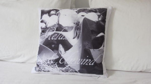 Relax and Unwind Quote, Black and white photo throw pillow, Cushion ...