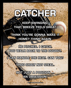 softball catcher quotes