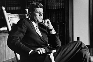President John F. Kennedy (1917-1963), thirty-fifth president of the ...