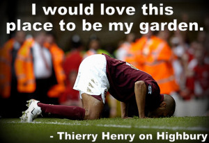 In Arsenal's final match at Highbury in 2006, Thierry Henry scored a ...