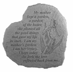 Mother Memorial Stone - My Mother Kept A Garden