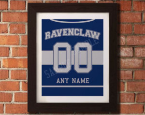 Ravenclaw Quidditch Team Poster - Personalized Jersey Print - Select ...