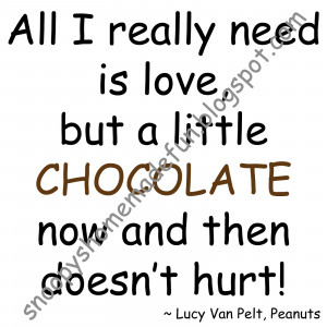 SHF A Little Chocolate Watermarked Charlie Brown Quotes About Life
