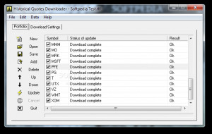 screenshot Historical Quotes Downloader 2.03 - 1