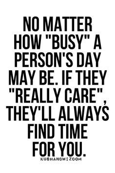 No matter how busy a person's day is