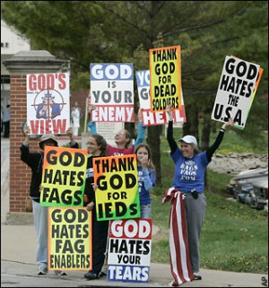 protest by Westboro Baptist Church supporters, Sweden's royal family ...