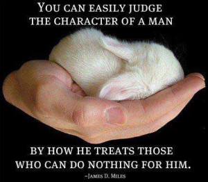You Can Easily Judge The Character Of A Man By How He Treats Those Who ...