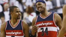 Washington Wizards forward Paul Pierce (34) and guard Ramon Sessions ...