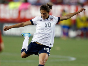 Carli Lloyd's two goals and an assist helped the US women crush Russia ...