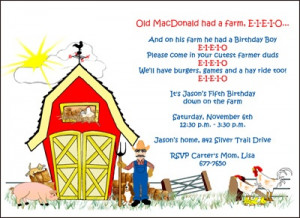 Farm Animals Kids Birthday Party Invitation areBecoming Very Popular!