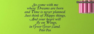 ... use the form below to delete this peterpan quote fb cover image from