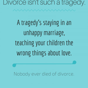 Divorce isn't such a tragedy