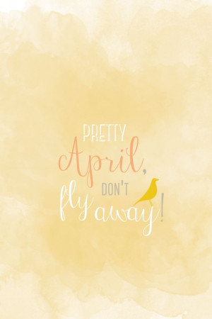 ... calendar #april #spring #birds #calendrier #printemps www.justagirl.fr