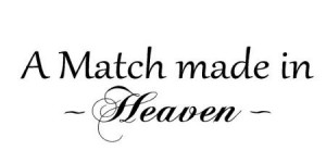 Details about A match made in Heaven Vinyl Wall Home Lettering Art ...