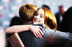 Jack Gleeson and Sophie Turner being adorable at the Game of Thrones ...