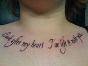 love quote tattoos. I love this quote…just not screaming “Look at ...