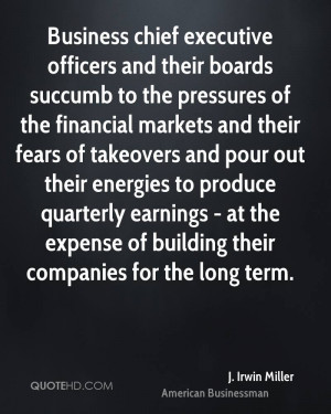 Business chief executive officers and their boards succumb to the ...