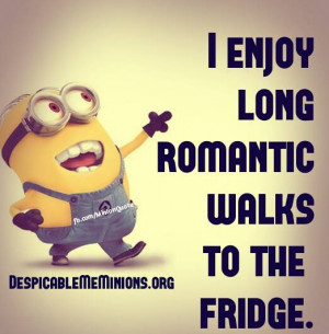 enjoy romantic walks to the fridge.
