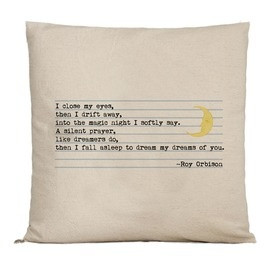 Roy Orbison quote pillow