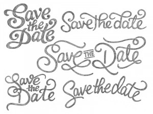 Save the Date sketches