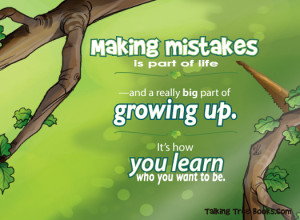 ... learning to forgive yourself for mistakes- from Talking with Trees