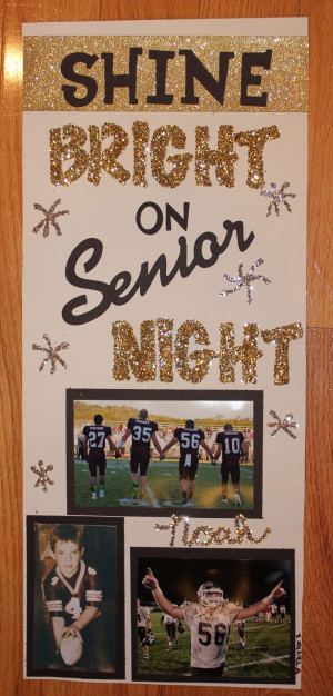 Senior Night sign
