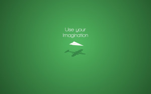 Misc Motivational Paper Airplane Airplane Green Imagination Wallpaper