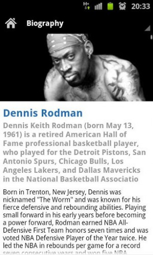 Dennis Rodman Fan App
