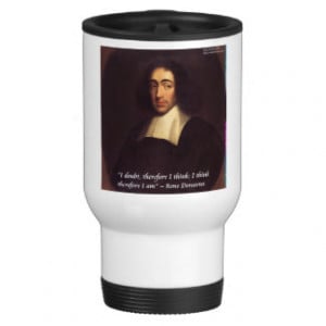 Rene Descarte I Think Therefore I Am Quote Coffee Mug
