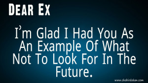 Dear Ex I’m Glad I Had You As An Example Of What Not To Look For In ...