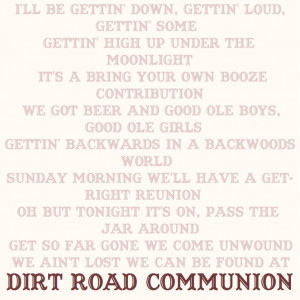 Dirt Road Communion~ Chase Rice