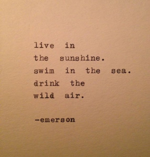 Emerson quote hand typed on 1939 vintage typewriter, 6