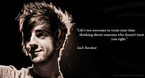 all time low, black and white, boy, jack barakat, quote