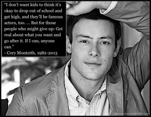 Cory Monteith (rest in peace, 1982-2013)