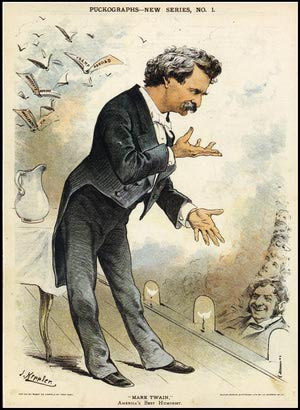 Cartoon Portrait Of Mark Twain - Transcendental Graphics / Contributor ...