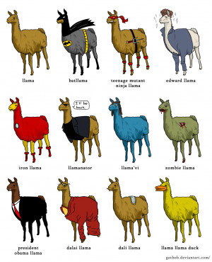 ... but i m easily amused dali llama llama art by bob guy via neatorama