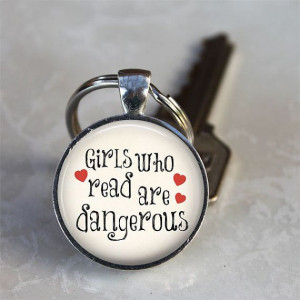 Girls Who Read are Dangerous Literary Quote by TheBlueBlackMonkey, $6 ...