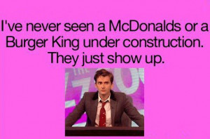 David Tennant on McDonald’s and Burger King