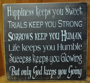 ... Happiness Wood Sign/Shelf Sitter Country Home Decor. $24.95, via Etsy