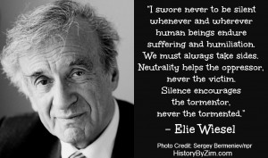 We had recently read Night by Elie Wiesel, and this quote in ...
