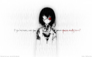 Another Series Mei Misaki Character text quotes wallpaper background
