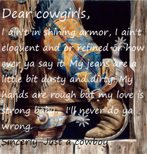 cowboy Cowgirl love Quotes View Original Image