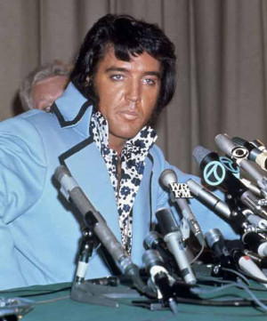 Elvis Presley at his press conference in New York, 9. June 1972