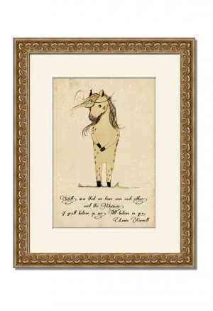 Unicorn quote, 'if you'll believe in me, I'll believe in you. Wall Art ...
