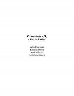 Unit Title: Fahrenheit 451