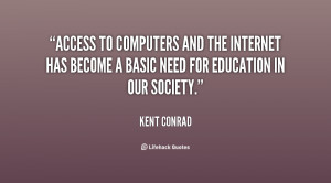 to computers and the Internet has become a basic need for education ...