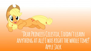 Apple Jack Quote Wallpaper by doooooooodler